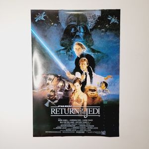 Vintage rare 1983 Star Wars 'Return of the Jedi' movie poster. Sealed ...